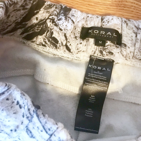 NWOT Koral Ink Series Marble Sweatpants - Picture 6 of 6